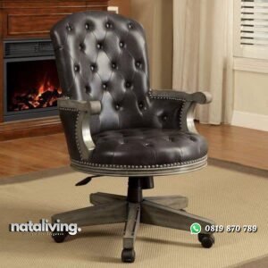 Kursi kantor kayu jati terbaik kursi direksi terbaru nataliving furniture