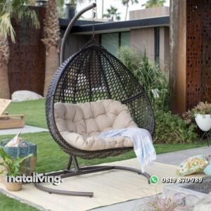 Ayunan rotan dudukan busa terbaik ayunan modern nataliving furniture