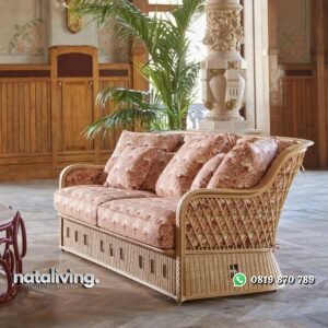 Kursi sofa rotan alami terbaru bangku rotan modern terbaik nataliving furniture