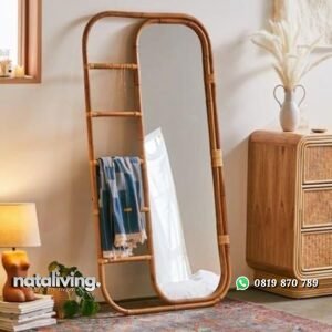 Miror rotan alami cermin rotan terbaru nataliving furniture