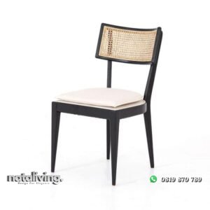 Kursi cafe terbaru dudukan busa sandaran rotan nataliving furniture