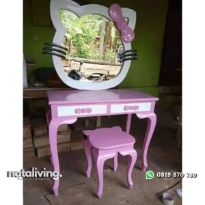 Meja rias hello Kitty meja rias terbaik tolet murah nataliving furniture