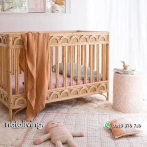 Ranjang bayi rotan alami box bayi kekinian tempat tidur bayi nataliving furniture