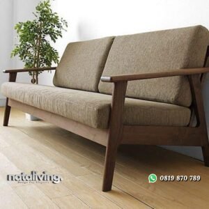 Kursi sofa santai kayu jati dudukan busa tebal kursi sofa tamu nataliving furniture