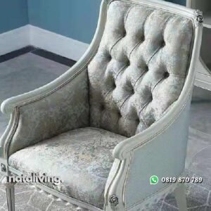 Kursi kerja terbaik kayu jati ukir kursi kantor jok kulit asli nataliving furniture