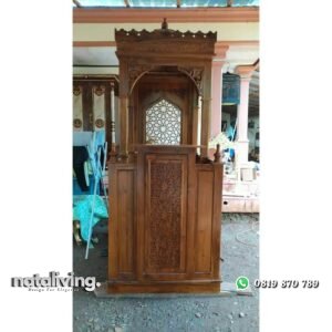 Mimbar masjid terbaru mimbar kayu jati nataliving furniture