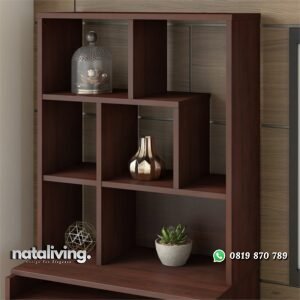 Rak Buku Minimalis Kathy Ireland Jati nataliving furniture