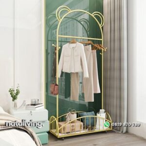 Gantungan baju besi unik terbaru rak baju elegan mewah nataliving furniture