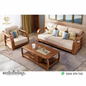 Kursi tamu klasik kayu jati dudukan busa tebal nataliving furniture