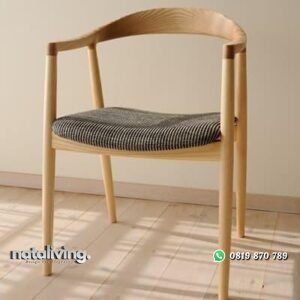 Kursi cafe Hiroshima dudukan busa terbaik kayu jati nataliving furniture