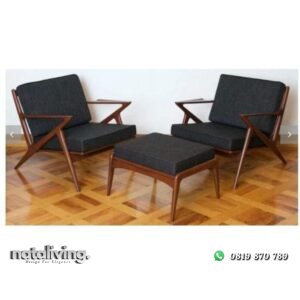 Kursi teras retro dudukan busa kursi santai murah nataliving furniture