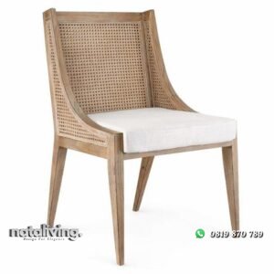 Kursi cafe kayu jati finishing rustic kursi cafe rotan alami nataliving furniture