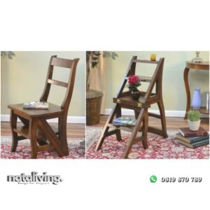 Kursi tangga kayu jati kursi viral terbaru kursi makan nataliving furniture