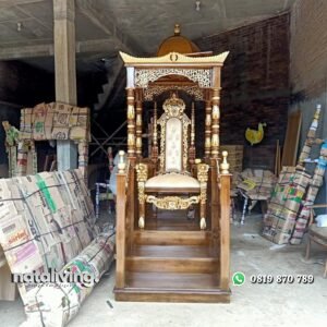 Mimbar masjid kayu jati pintu depan kursi mewah nataliving furniture