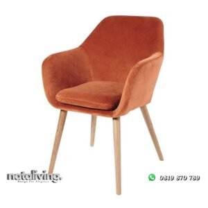 Kursi cafe terbaik dudukan busa kain jok bludru nataliving furniture