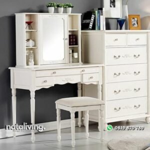 Meja rias dan nakas terbaru tolet finishing duco nataliving furniture