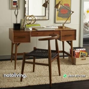 Meja belajar kayu jati terbaik meja belajar terbaru nataliving furniture