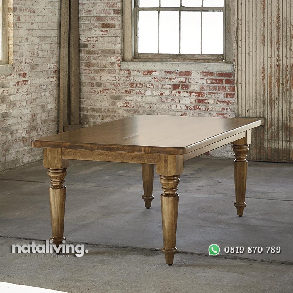 Set Meja Makan 6 Kursi Natural nataliving furniture 2 Set Meja Makan 6 Kursi Natural nataliving furniture 2