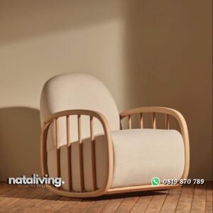 Sofa single kombinasi jari jari kursi sofa santai modern nataliving furniture