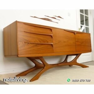 Meja tv modern kayu jati terbaik bufet retro artis nataliving furniture