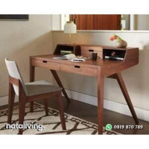 Meja kerja kayu jati meja belajar terbaru nataliving furniture
