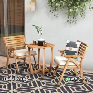 Kursi teras kayu jati terbaru kursi teras dudukan busa nataliving furniture