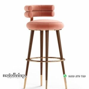 Kursi bar rangka besi terbaru finishing gold kursi bar unik nataliving furniture