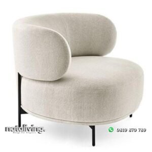 Sofa single unik kaki besi sofa santai dudukan gendut nataliving furniture