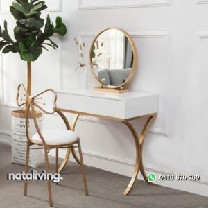 Meja rias terbaru rangka besi meja rias artis terbaik nataliving furniture