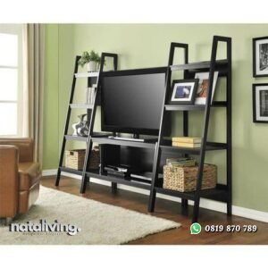 Rak buku terbaru kayu jati bufet tv terbaru nataliving furniture