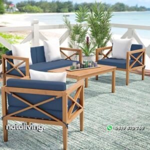 Kursi outdoor kayu jati terbaik kursi tamu santai nataliving furniture