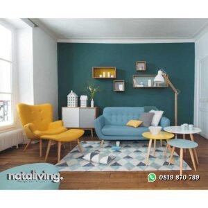 Kursi sofa retro set lengkap tambah meja nataliving furniture