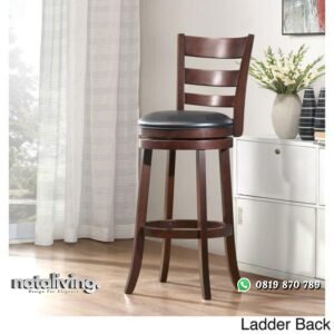 Kursi bar putar kayu jati dudukan busa kursi bar terbaru nataliving furniture