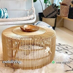 Meja coffe terbaru rotan alami meja tamu terbaik nataliving furniture