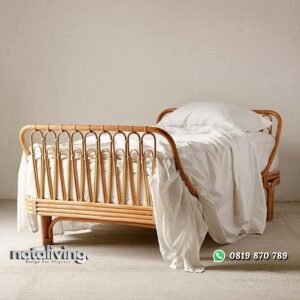 Dipan rotan terbaru tempat tidur rotan alami nataliving furniture