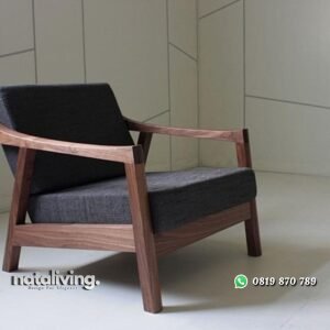 Kursi santai kayu jati sofa single kayu terbaru nataliving furniture