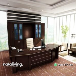 Meja direksi kayu jati meja kerja terbaru nataliving furniture