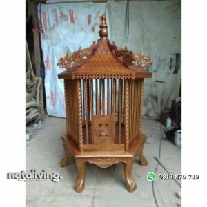Sangkar ayam kayu jati terbaru sangkar ukiran terbaik nataliving furniture