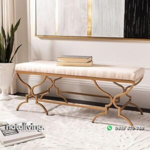 Bangku kaki besi terbaru bench dudukan busa nataliving furniture