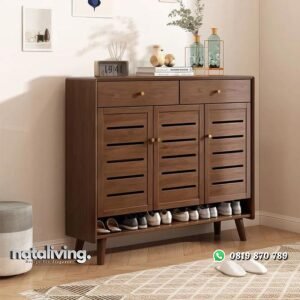 Rak sepatu modern minimalis bufet sepatu dengan laci nataliving furniture