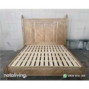 Dipan tempat tidur klasik tempat tidur mewah kayu jati nataliving furniture