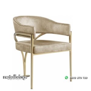 Kursi makan stainless gold kursi makan terbaru nataliving furniture