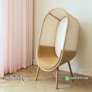 Kursi kerodong terbaru kayu jati kombinasi rotan alami nataliving furniture