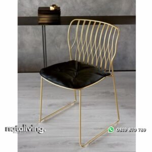 Kursi cafe besi jari2 dudukan jok oscar kursi makan modern nataliving furniture