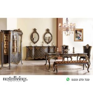 dinner set terlengkap set meja makan perlengkapan rumah tangga nataliving furniture