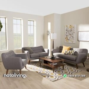 Set sofa retro terbaik kursi sofa santai tambah meja multifungsi nataliving furniture