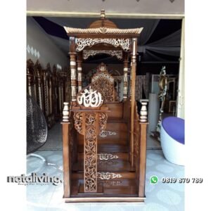 Mimbar masjid model pintu depan mimbar masjid kayu jati nataliving furniture