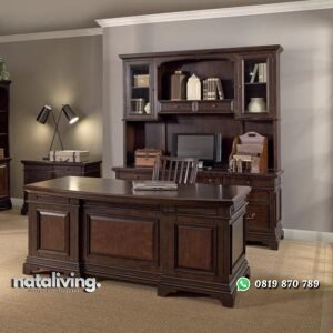 Meja direksi terbaru kayu jati meja kerja terbaru nataliving furniture