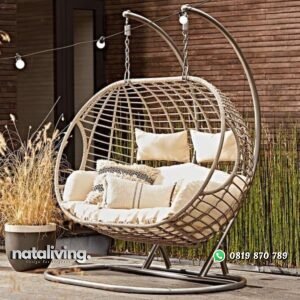 Ayunan rotan jumbo full busa ayunan rotan sintetis nataliving furniture