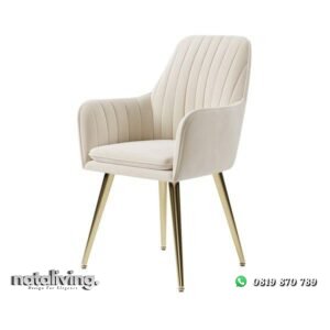 Kursi cafe stainless gold full jok kursi makan terbaik nataliving furniture
